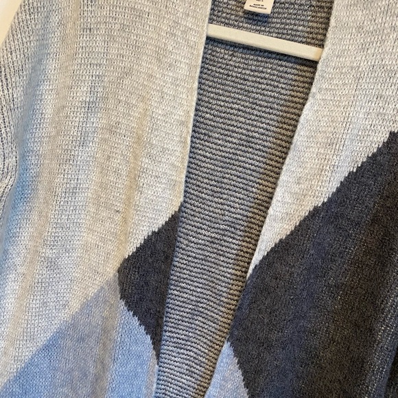 NWT Ruby Moon Boho Long Cardigan Duster Coat Sweater Size Small Blue - Picture 3 of 9